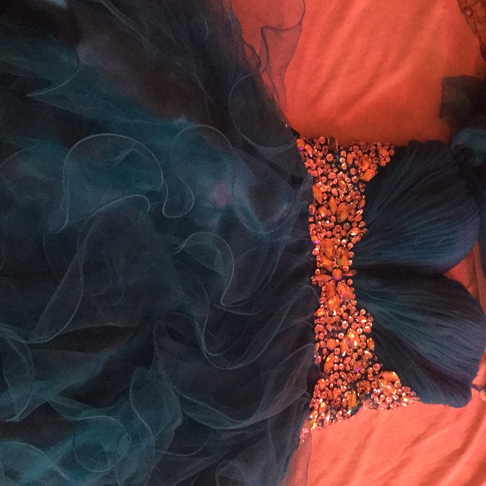 Short Blue Prom Dress